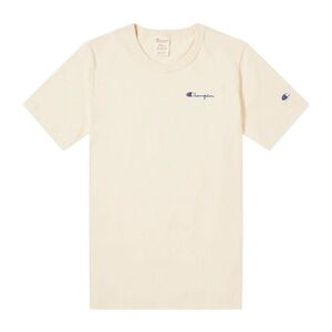 NWT Champion Men’s Small tee Classic T Shirt Light Yellow Green Logo New Spring